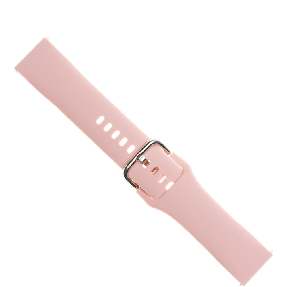 Armband Fixed Silicone Strap 20mm für Smartwatch, Rosa