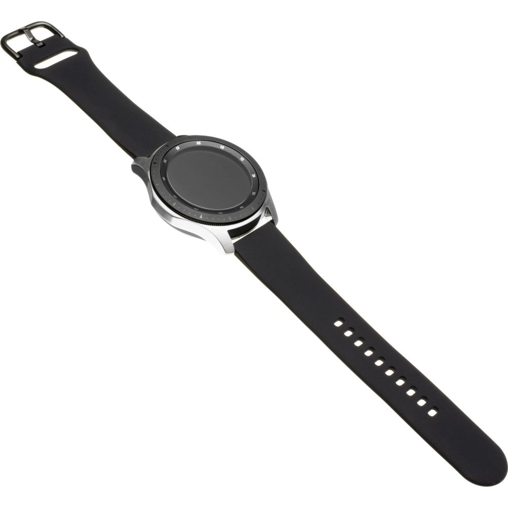 Armband Fixed Silicone Strap 22mm für Smartwatch, Schwarz