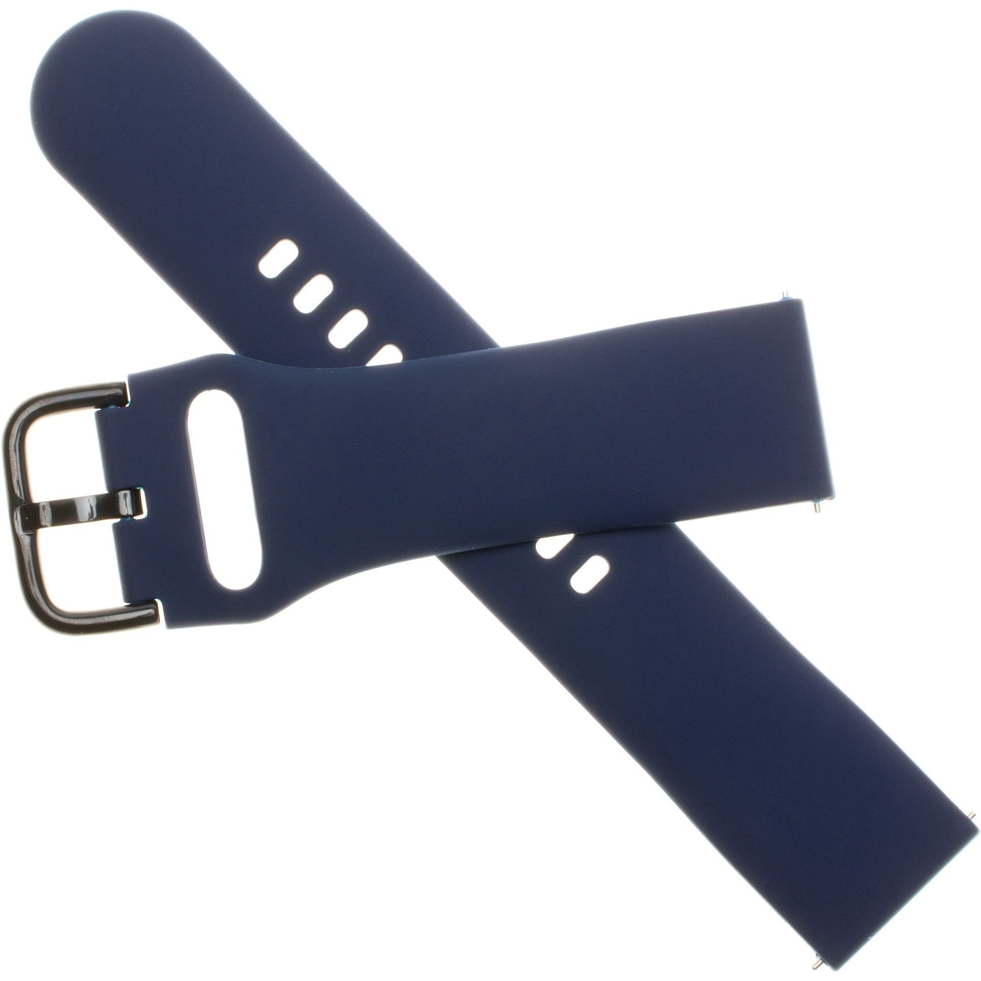 Armband Fixed Silicone Strap 22mm für Smartwatch, Blau