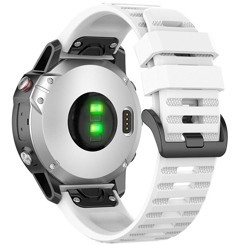 Armband Fixed Silicone Strap 26mm für Smartwatch, Weiß