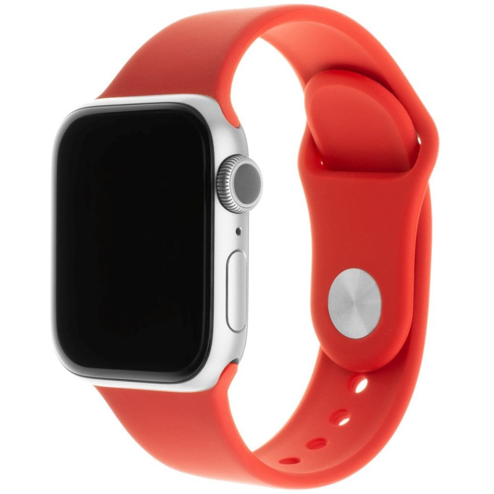 Armband Fixed Silicone Strap Set für Apple Watch 41/40/38 mm, Rot