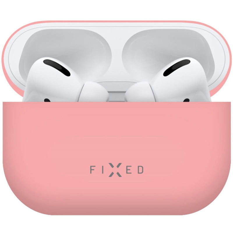 Schutzhülle Fixed Silky für Apple AirPods Pro 2, Rosa