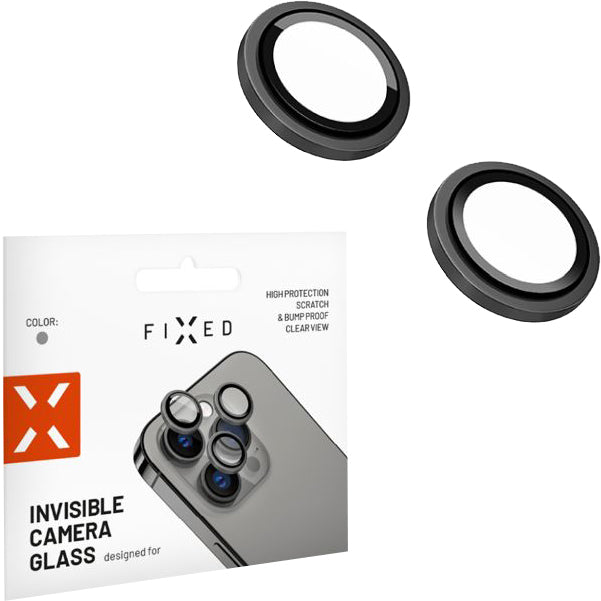 Glas für die Kamera Fixed Invisible Camera Glass für iPhone 14 / 14 Plus, Grau