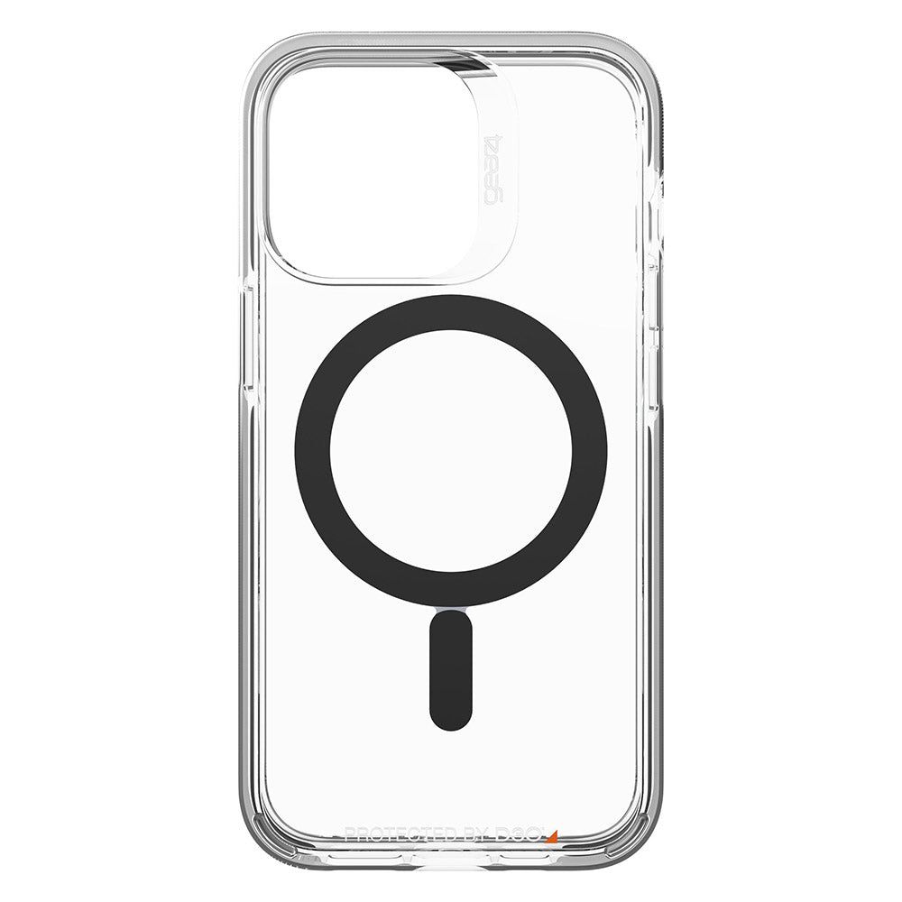 Schutzhülle Gear4 Santa Cruz Snap für iPhone 13 Pro, Transparent mit schwarzer Rahmen