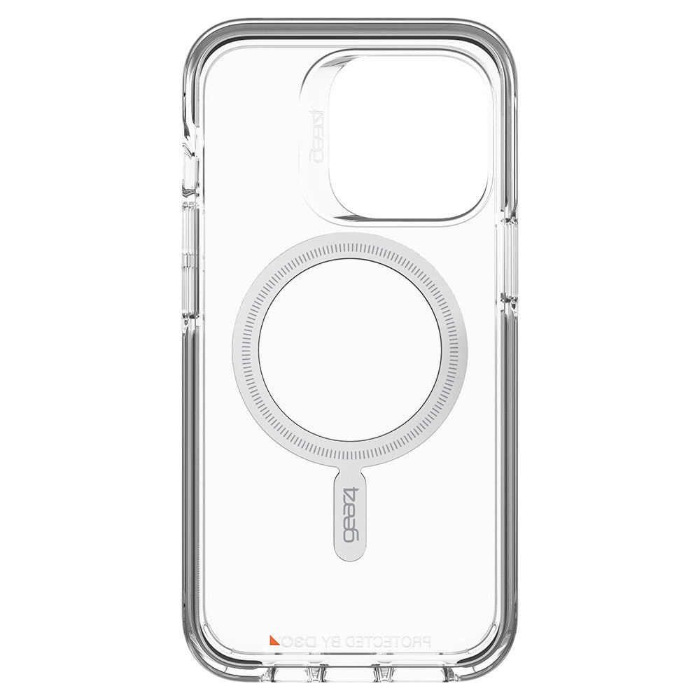 Schutzhülle Gear4 Santa Cruz Snap für iPhone 13 Pro, Transparent mit schwarzer Rahmen