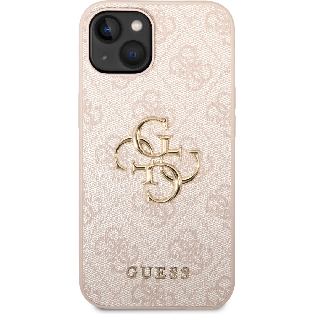 Schutzhülle Guess 4G Big Metal Logo für iPhone 14, Rosa