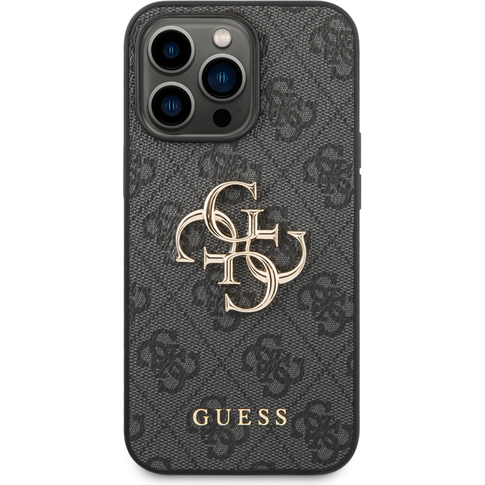 Schutzhülle Guess 4G Big Metal Logo für iPhone 14 Pro, Grau