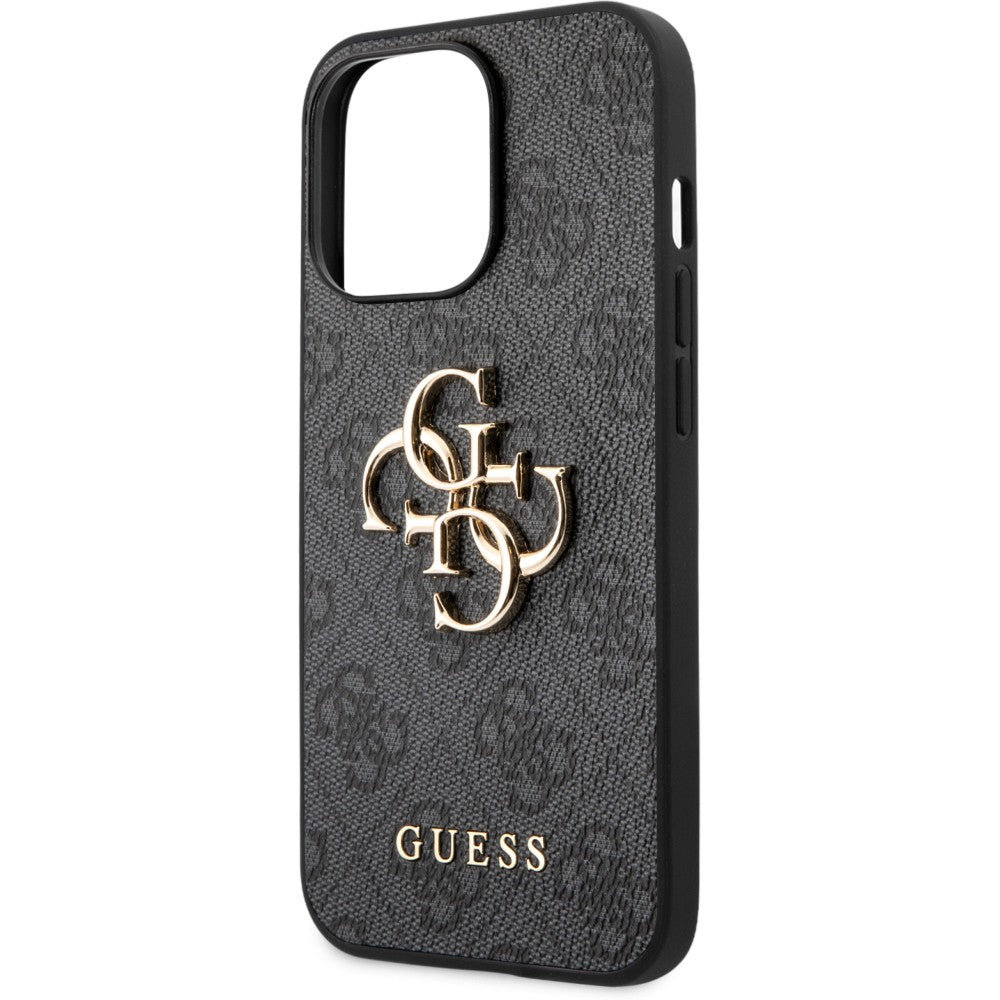 Schutzhülle Guess 4G Big Metal Logo für iPhone 14 Pro, Grau