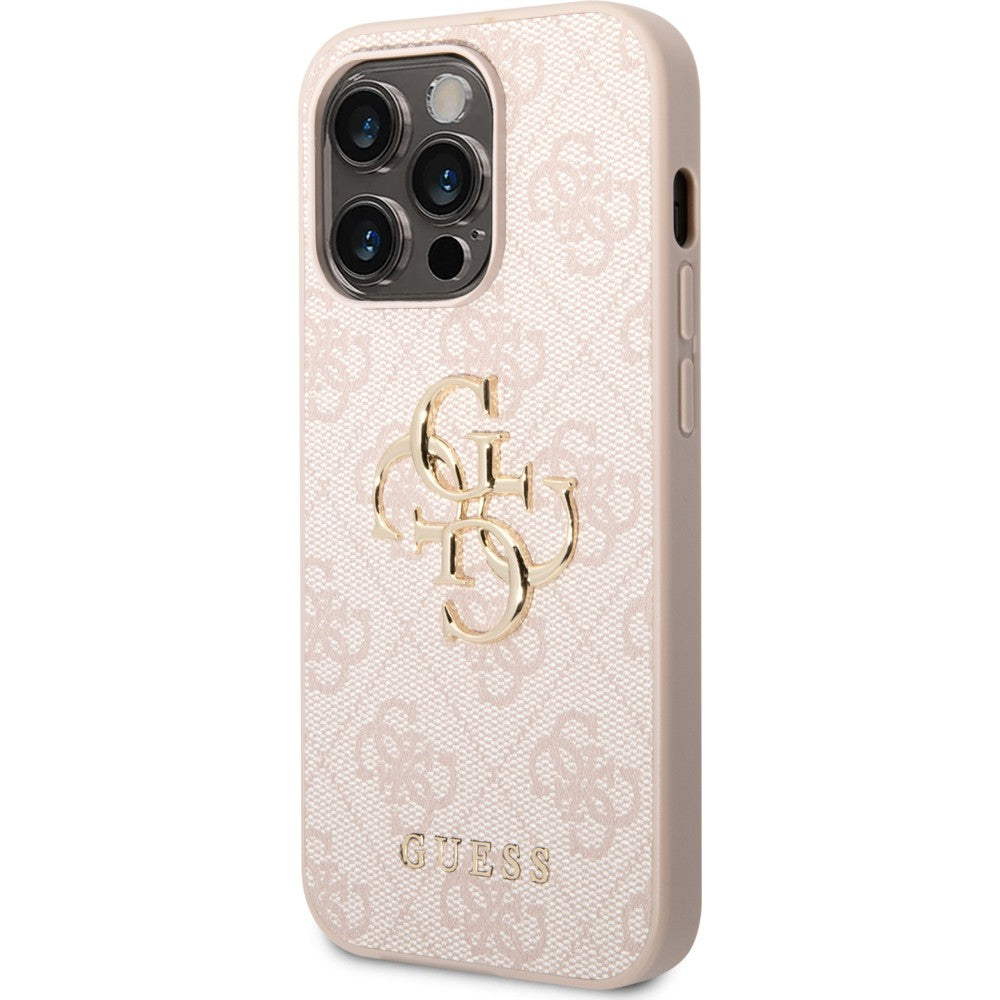 Schutzhülle Guess 4G Big Metal Logo für iPhone 14 Pro Max, Rosa