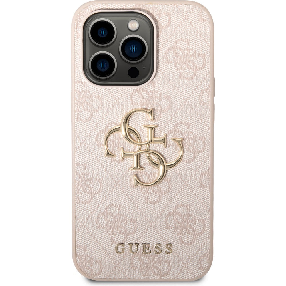 Schutzhülle Guess 4G Big Metal Logo für iPhone 14 Pro Max, Rosa