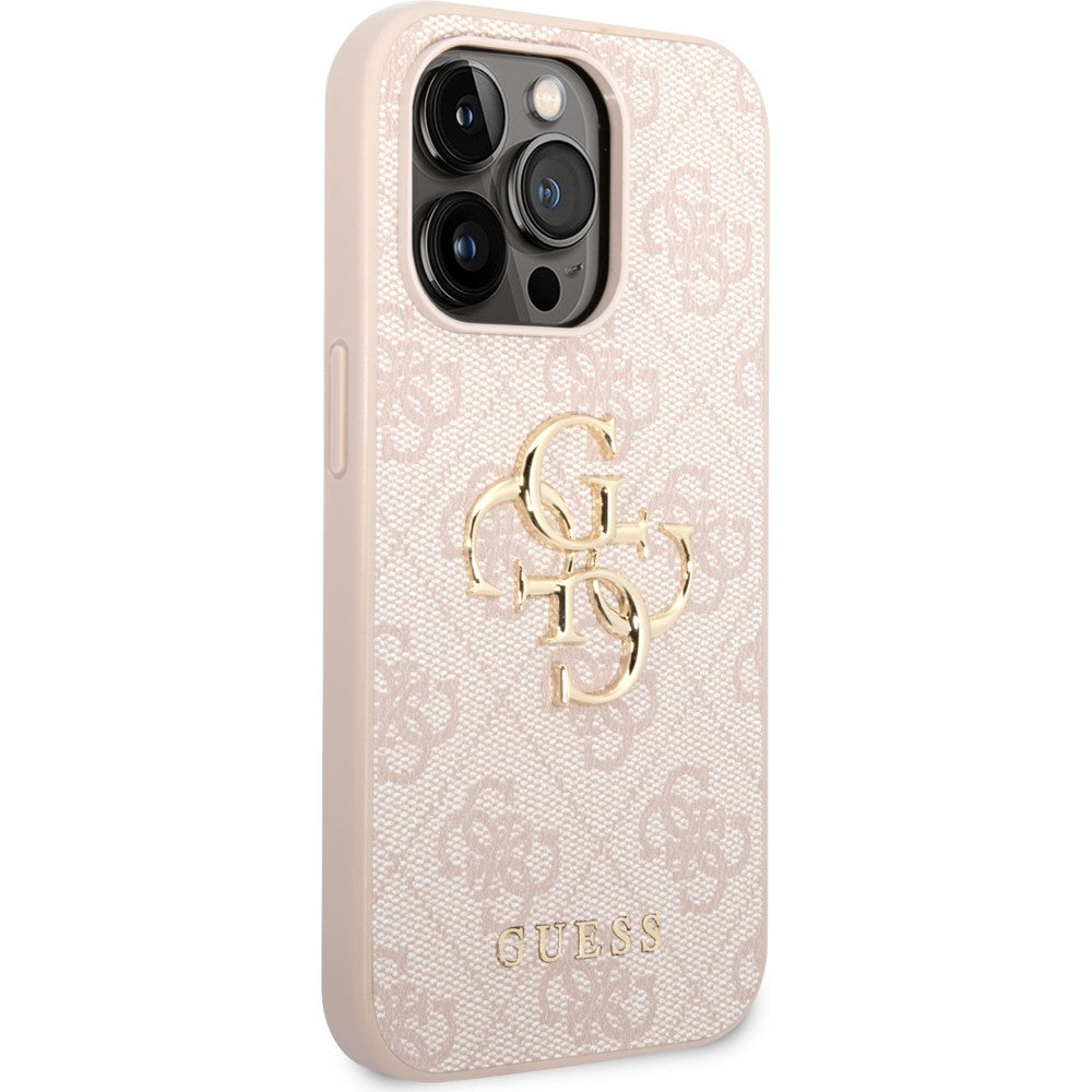 Schutzhülle Guess 4G Big Metal Logo für iPhone 14 Pro Max, Rosa