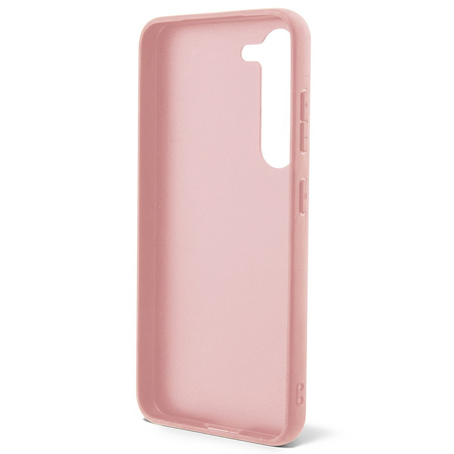 Schutzhülle Guess HardCase Glitter Script für Galaxy S24, Rosa