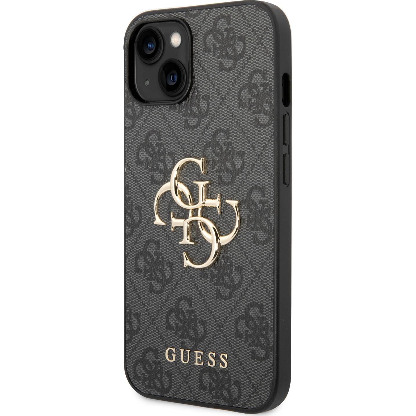 Schutzhülle Guess 4G Big Metal Logo für Apple iPhone 15, Grau
