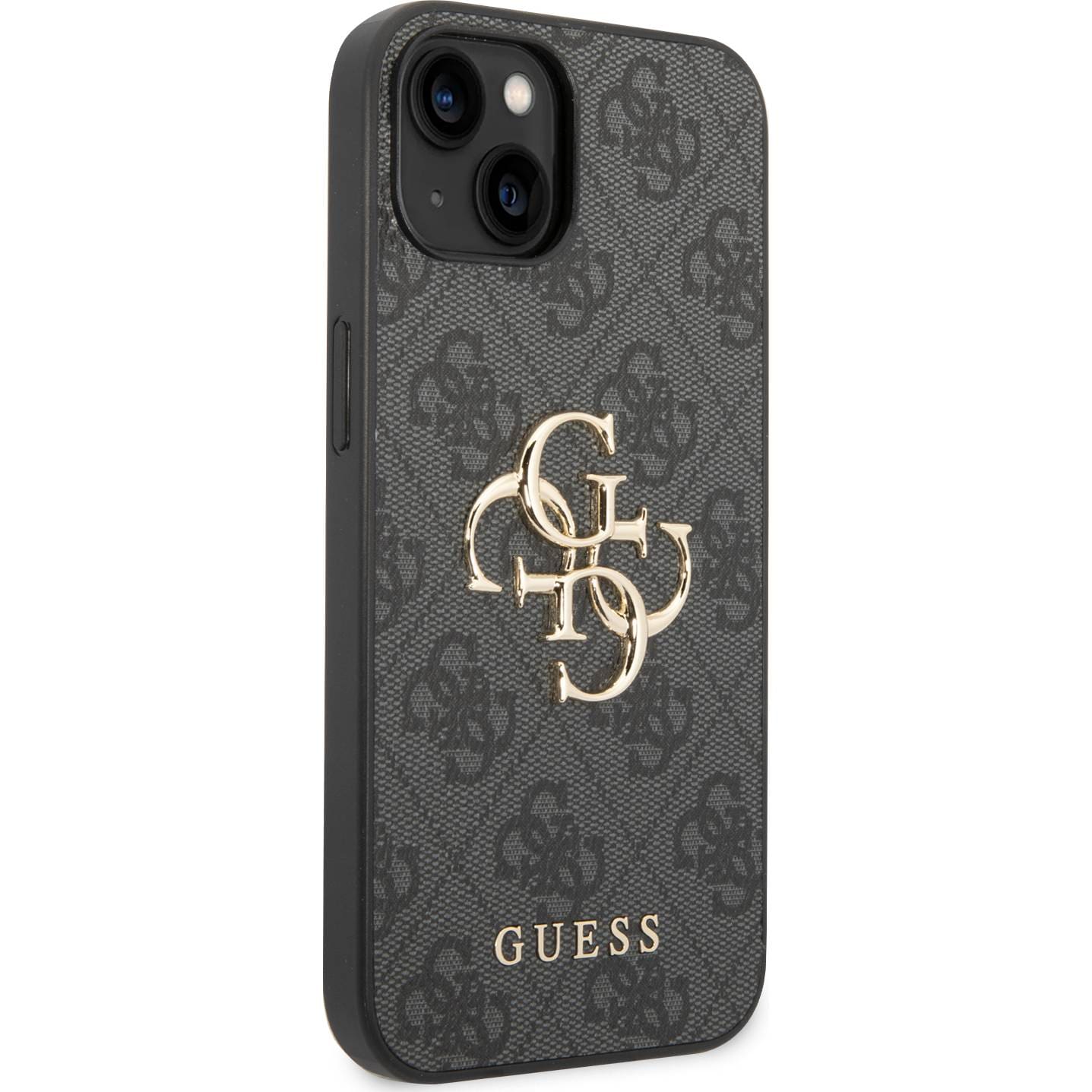 Schutzhülle Guess 4G Big Metal Logo für Apple iPhone 15, Grau