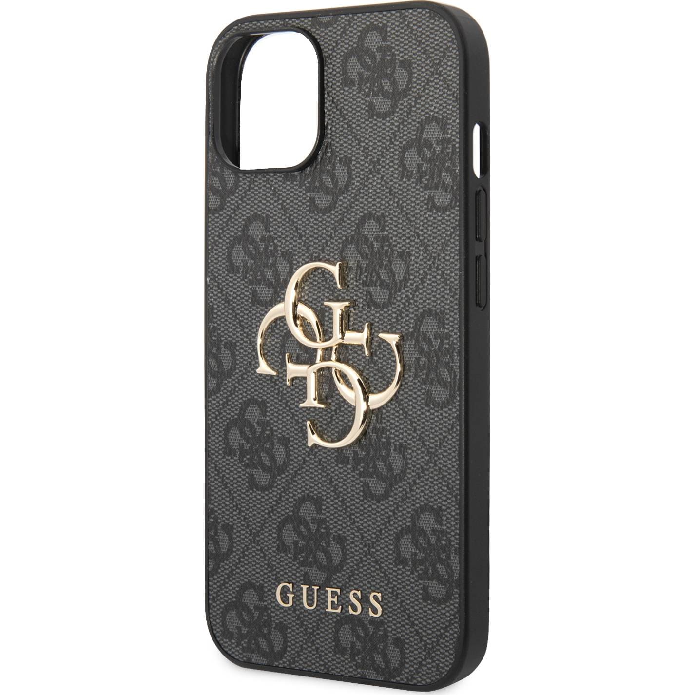 Schutzhülle Guess 4G Big Metal Logo für Apple iPhone 15, Grau