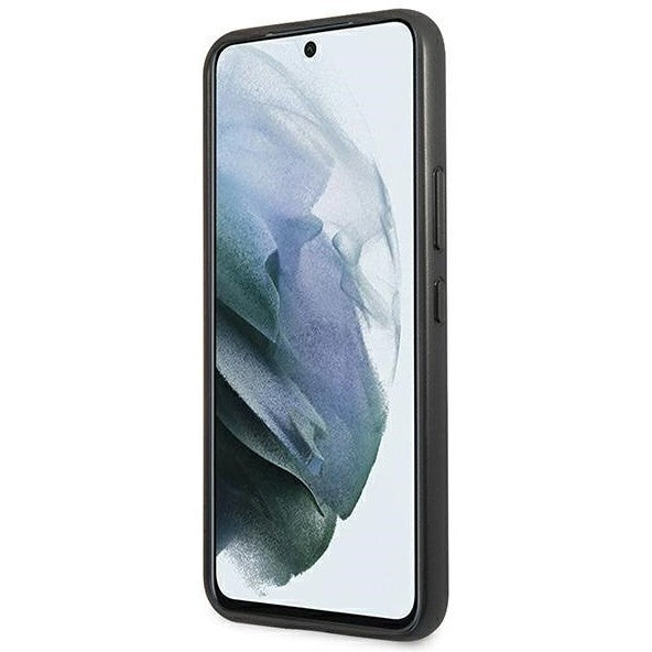 Schutzhülle Guess 4G Big Metal Logo für Galaxy S22, Braun