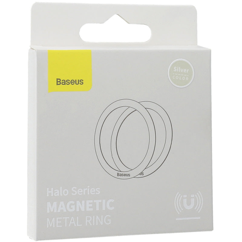 Baseus Halo Series Magnetring, 2 Stück, Slbern