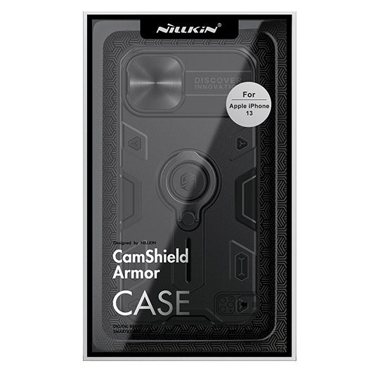 Schutzhülle Nillkin CamShield Armor Case für iPhone 13, Schwarz
