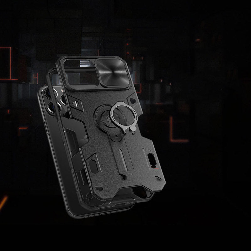 Schutzhülle Nillkin CamShield Armor Case für iPhone 13 Pro Max, Schwarz