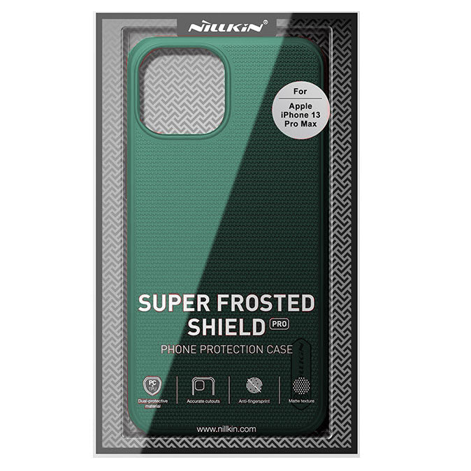 Schutzhülle Nillkin Super Frosted Shield Pro für iPhone 13 Pro Max, Grün