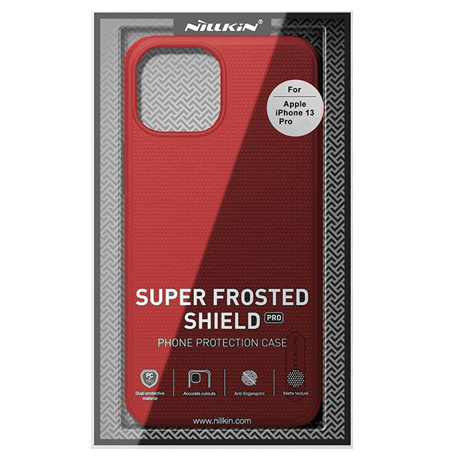 Schutzhülle Nillkin Frosted Shield Pro für iPhone 13 Pro, Rot