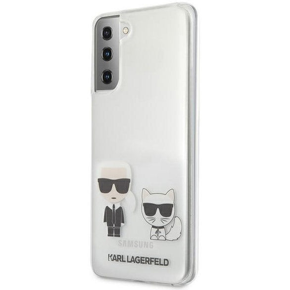 Schutzhülle Karl Lagerfeld Choupette Fun für Galaxy S21 Plus transparent