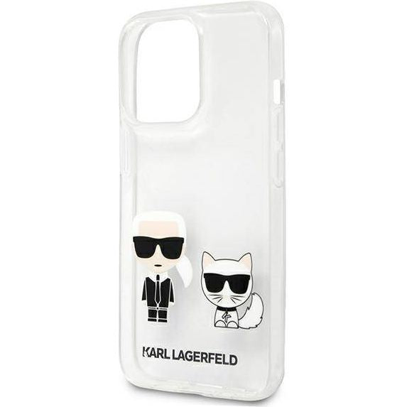Schutzhülle Karl Lagerfeld Choupette Fun für iPhone 13 Pro, Transparent