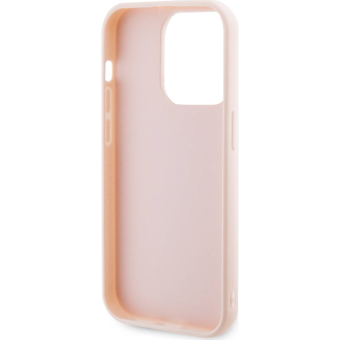 Schutzhülle Karl Lagerfeld HardCase 3D Rubber Glitter Logo für Apple iPhone 15 Pro Max, Rosa