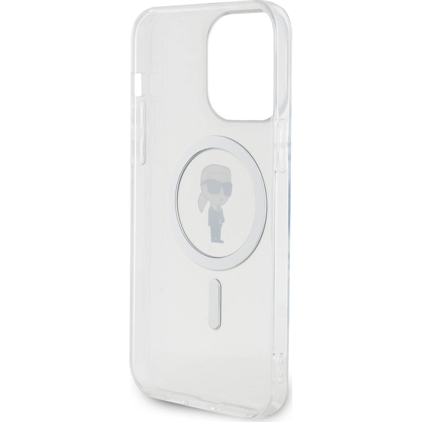 Schutzhülle Karl Lagerfeld HardCase IML Ikonik MagSafe für Apple iPhone 15 Pro Max, Transparent