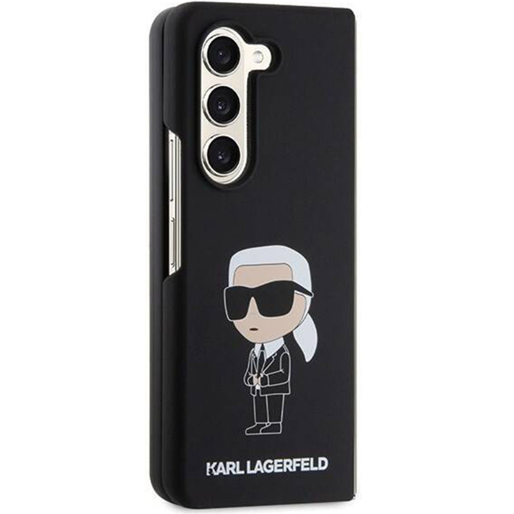 Schutzhülle Karl Lagerfeld Silicone Ikonik für Samsung Galaxy Z Fold5, Schwarz