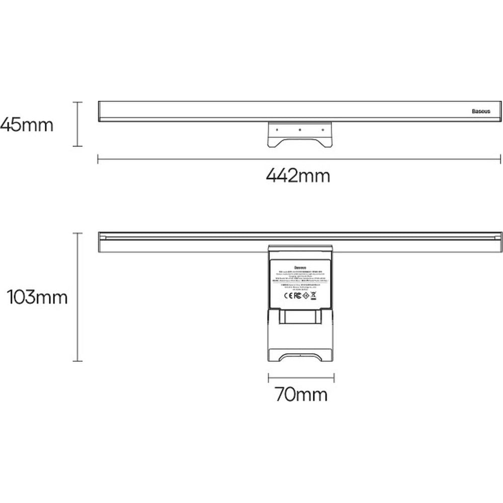 Baseus i-wok2 Touchpanel-Tischleuchte für Bildschirm, Schwarz