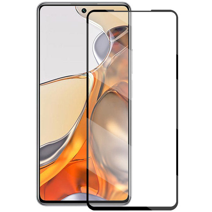 Gehärtetes Glas Mocolo TG+ FG für Xiaomi 11T 5G/11T Pro 5G, schwarzer Rahmen