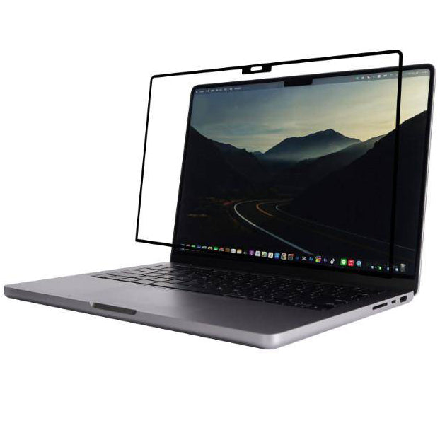 Folie Moshi iVisor AG für MacBook Pro 14" 2021-2024, Schwarzer Rahmen