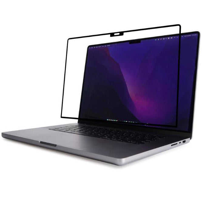 Folie Moshi iVisor AG für MacBook Pro 16" 2023-2021, Schwarzer Rahmen