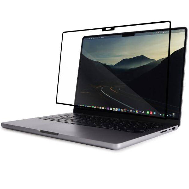 Folie Moshi iVisor XT für MacBook Pro 14" 2021-2023, Schwarzer Rahmen