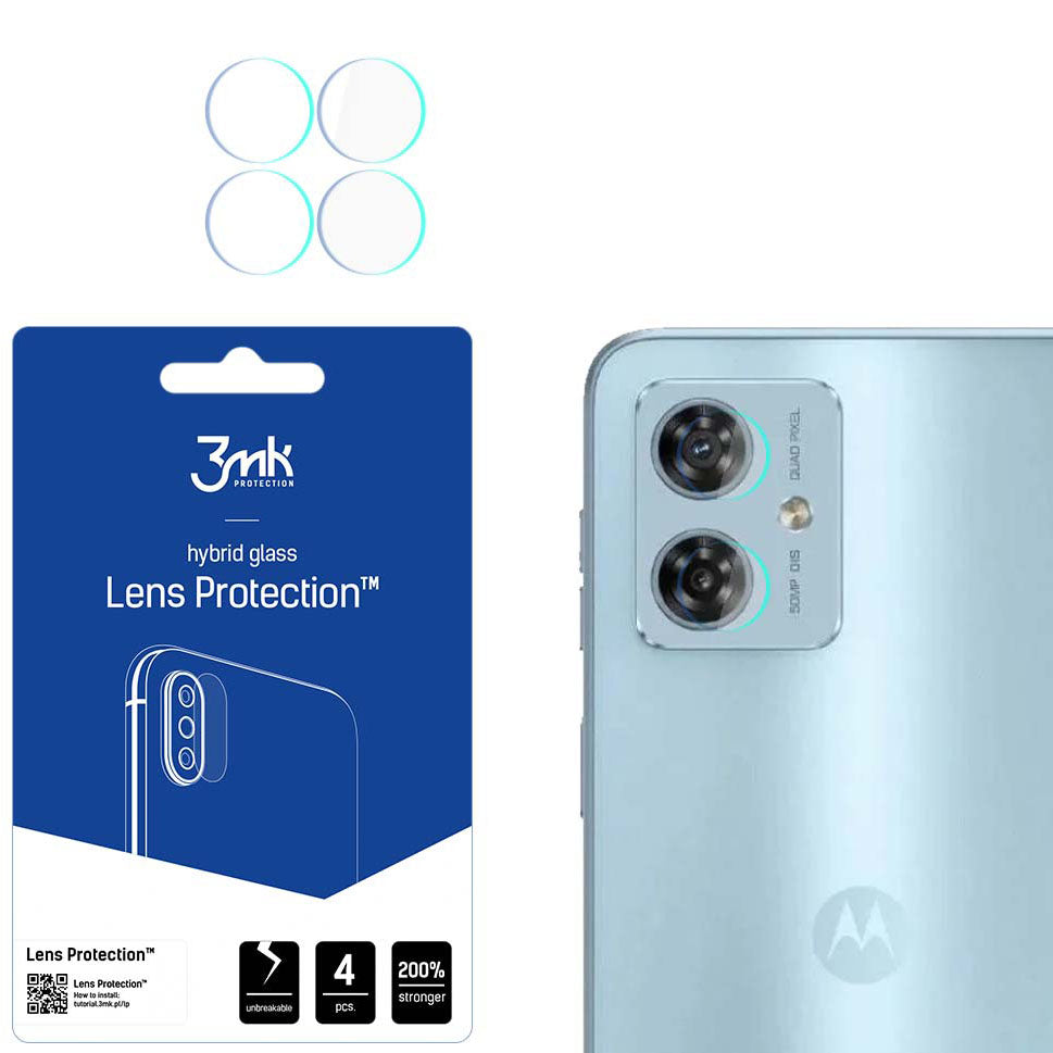 Objektivschutz 3mk Lens Protection für Motorola Moto G54, 4 Sätze