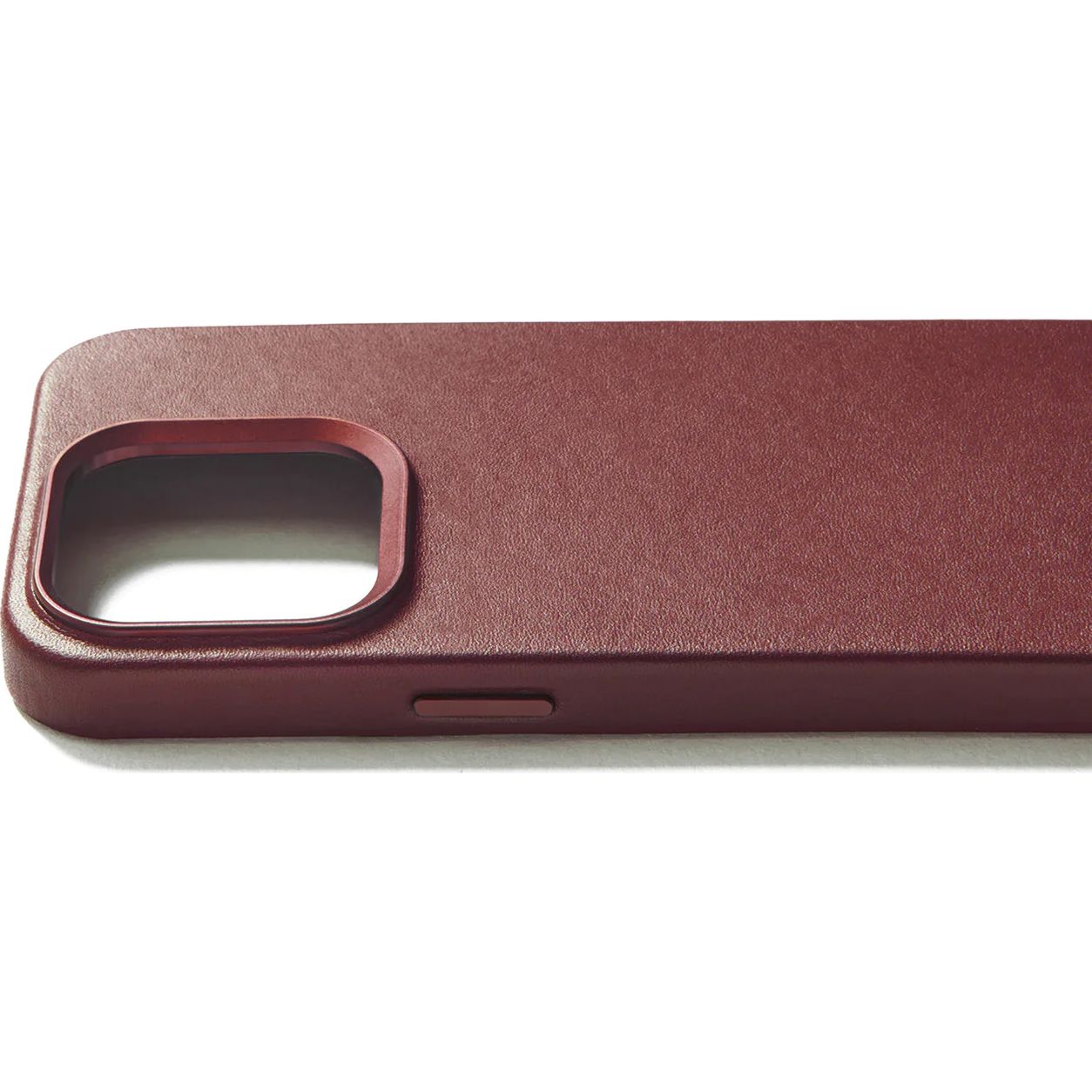 Schutzhülle Mujjo Leather Case für iPhone 15 Pro, Dunkelrot