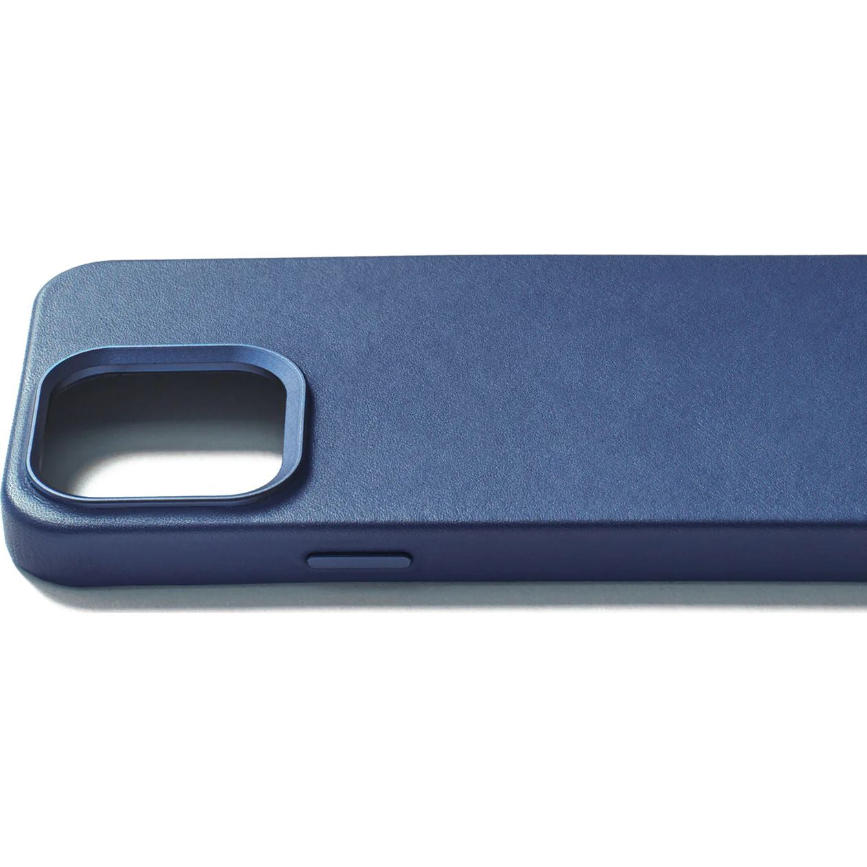 Schutzhülle Mujjo Leather Case für iPhone 15 Pro Max, Dunkelblau