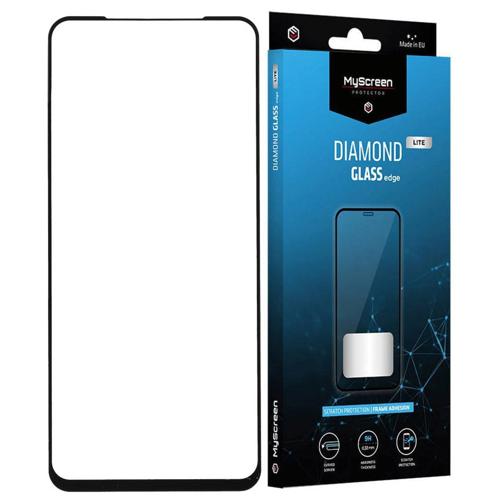 Gehärtetes Glas MyScreen Diamond Glass Lite Edge Full Glue für Redmi Note 11/11s, schwarzer Rahmen