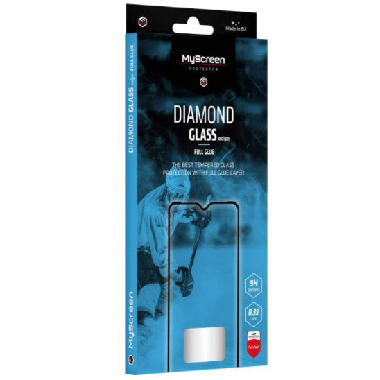 MyScreen Diamond Glass Edge Full Glue für Galaxy A53 5G, schwarzer Rahmen