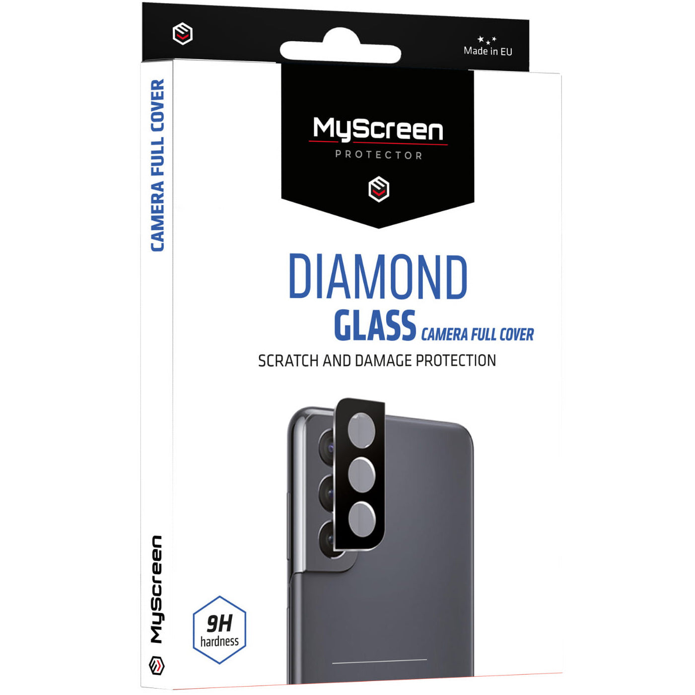 Gehärtetes Glas für die Kamera MyScreen Diamond Glass Camera Full Cover für Samsung Galaxy S22 Ultra, Schwarz