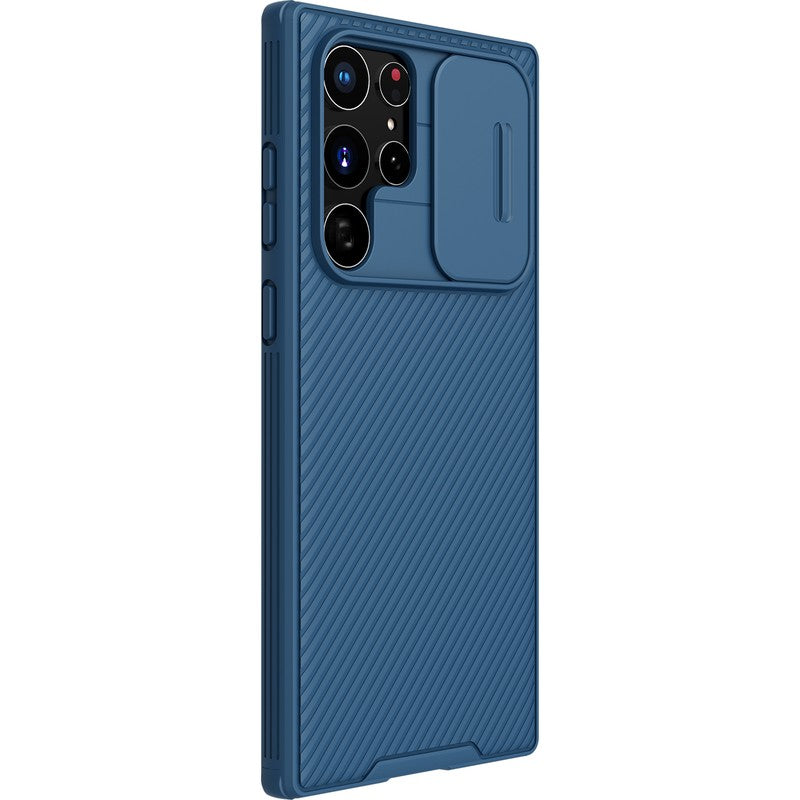 Schutzhülle Nillkin CamShield Pro für Galaxy S22 Ultra, Blau