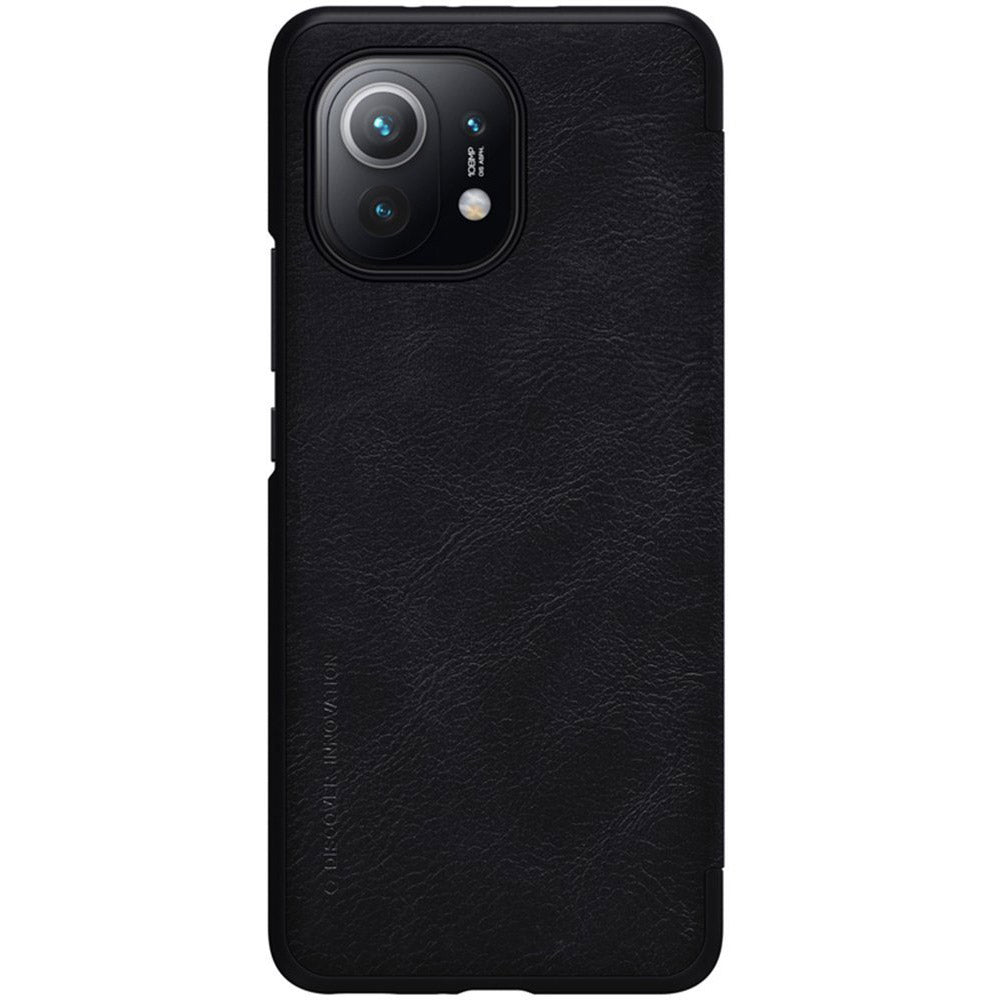 Schutzhülle Nillkin QIN Leather Case für Xiaomi Mi 11, Shwarz