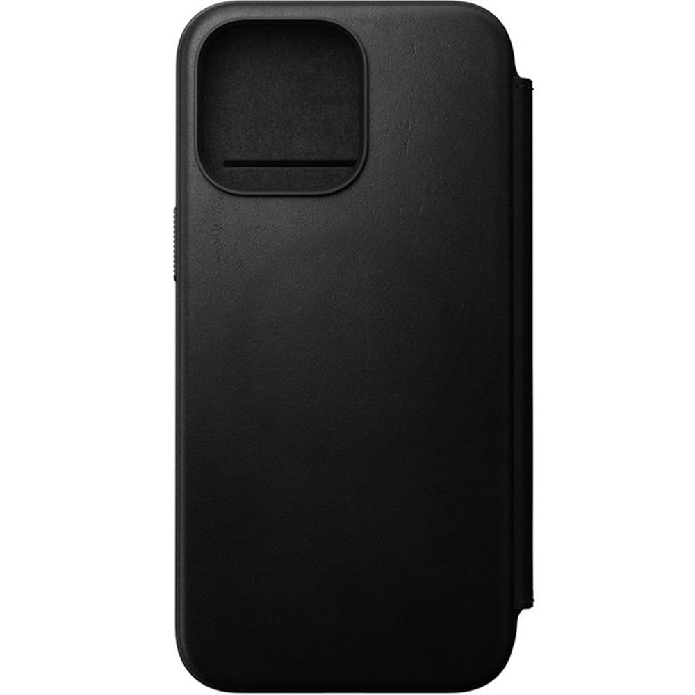 Schutzhülle mit Klappe Nomad Modern Leather Folio MagSafe für iPhone 15 Pro Max, Schwarz