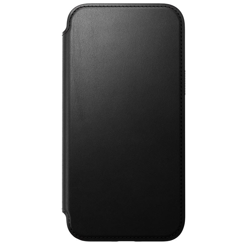 Schutzhülle mit Klappe Nomad Modern Leather Folio MagSafe für iPhone 15 Pro Max, Schwarz