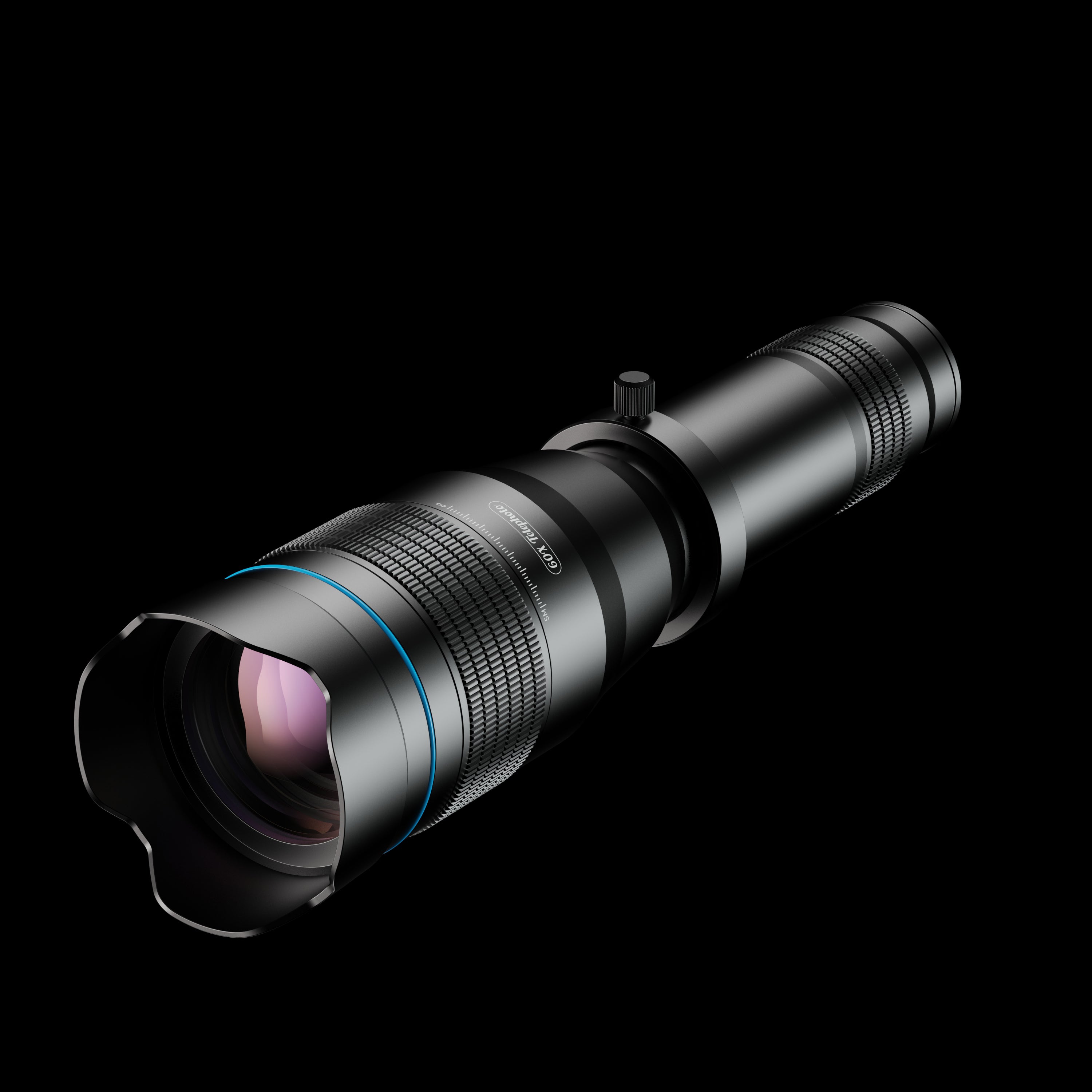Objektiv / Linse / Teleskop APEXEL Zoom Smartphone Lens 60X, Schwarz