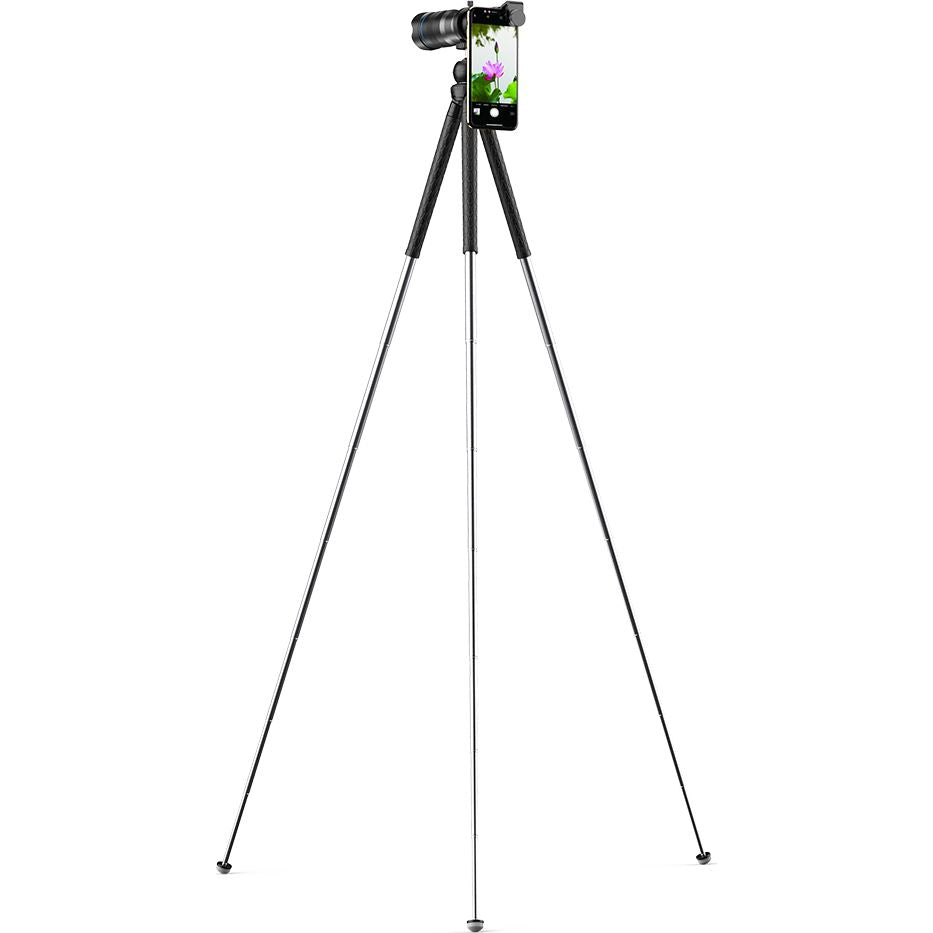 Objektiv / Linse / Teleskop APEXEL Zoom Smartphone Lens 60X mit Stativ, Schwarz