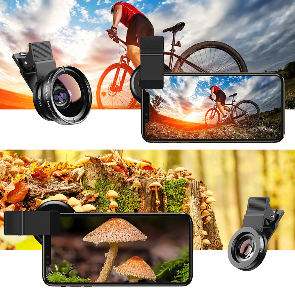 Kameraobjektive Apexel 2-in-1 für Smartphone / Tablet mit Clip