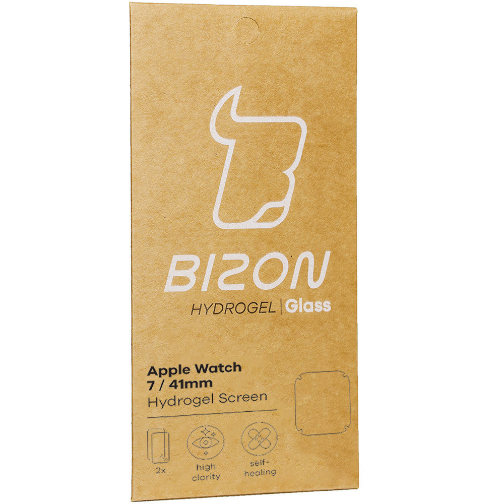 Hydrogel Folie Bizon Glass Hydrogel für Apple Watch 41 mm, 2 Stück