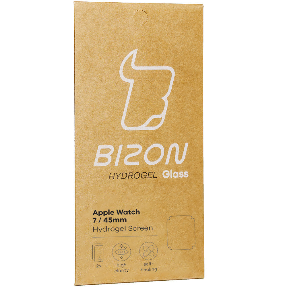 Hydrogel Folie Bizon Glass Hydrogel für Apple Watch 45 mm, 2 Stück